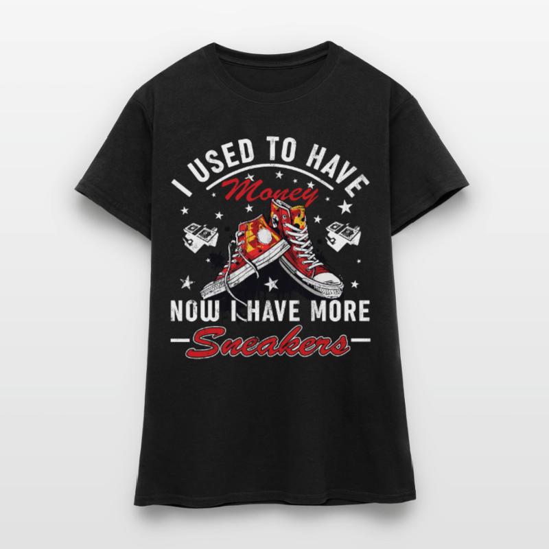 « J’avais de l’argent » drôle de chaussure T-shirt Femme