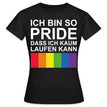 Regenbogen Pride - Frauen T-Shirt - Schwarz - Vorne - AI Model Female 172 dark (172cm)