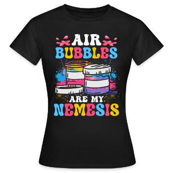 Cool Artist Art Acrylic Painting Casting Color - T-shirt Femme - noir - Devant - AI Model Female 172 dark (172cm)