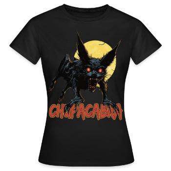 Monstre mythique – Monstre cryptique - T-shirt Femme - noir - Devant - AI Model Female 172 dark (172cm)