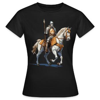 Renaissance Festivals Medieval Tournament - Women's T-Shirt - black - Front - AI Model Female 172 dark (172cm)