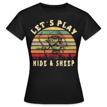 Lass Uns Verstecken - Frauen T-Shirt - Schwarz - Vorne - AI Model Female 172 dark (172cm)