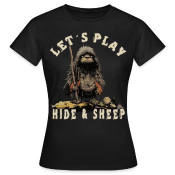 Lass Uns Verstecken - Frauen T-Shirt - Schwarz - Vorne - AI Model Female 172 dark (172cm)