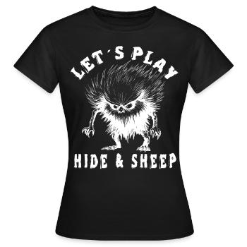 Cachés - T-shirt Femme - noir - Devant - AI Model Female 172 dark (172cm)