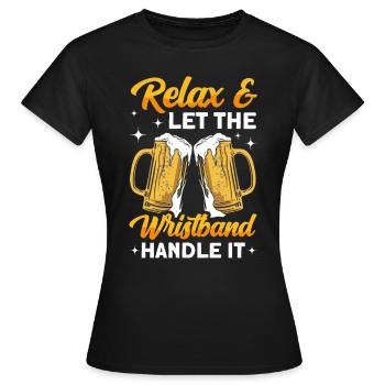 Crawled Pub Crawl Boire de l’alcool - T-shirt Femme - noir - Devant - AI Model Female 172 dark (172cm)