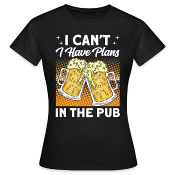 Crawled Pub Crawl Boire de l’alcool - T-shirt Femme - noir - Devant - AI Model Female 172 dark (172cm)