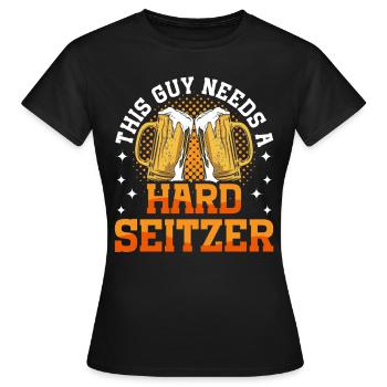 Crawled Pub Crawl Boire de l’alcool - T-shirt Femme - noir - Devant - AI Model Female 172 dark (172cm)