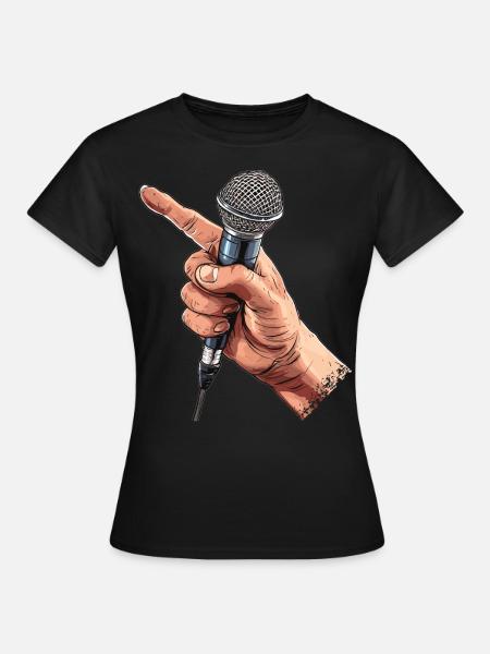 Poet Spoken Word Stand-Up Komiker - T-skjorte for kvinner - svart