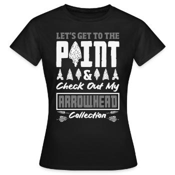 Arrowhead Hunter Archery Arrowhead - Women's T-Shirt - black - Front - AI Model Female 172 dark (172cm)