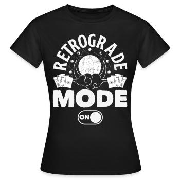 Planètes rétrogrades Mercure rétrograde - T-shirt Femme - noir - Devant - AI Model Female 172 dark (172cm)