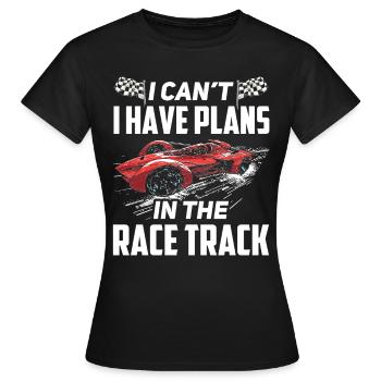 Simulator Cockpit Esports Sim Racing - Women's T-Shirt - black - Front - AI Model Female 172 dark (172cm)
