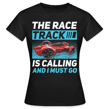 Simulator Cockpit Esports Sim Racing - Women's T-Shirt - black - Front - AI Model Female 172 dark (172cm)