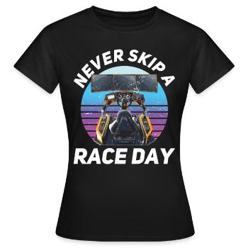 Simulator Cockpit Esports Sim Racing - Women's T-Shirt - black - Front - AI Model Female 172 dark (172cm)