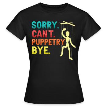 Puppeteer, puppeteer - Women's T-Shirt - black - Front - AI Model Female 172 dark (172cm)