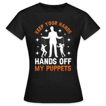 Puppeteer, puppeteer - Women's T-Shirt - black - Front - AI Model Female 172 dark (172cm)
