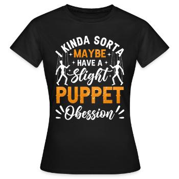 Puppeteer, puppeteer - Women's T-Shirt - black - Front - AI Model Female 172 dark (172cm)