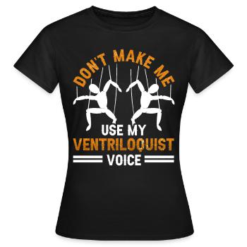 Puppeteer, puppeteer - Women's T-Shirt - black - Front - AI Model Female 172 dark (172cm)