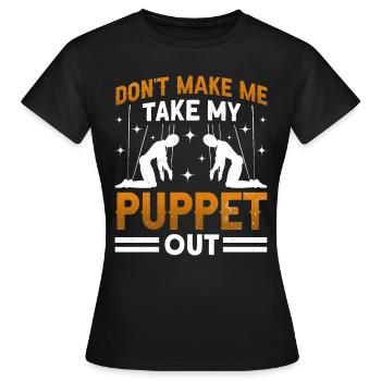 Puppeteer, puppeteer - Women's T-Shirt - black - Front - AI Model Female 172 dark (172cm)