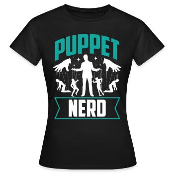 Puppeteer, puppeteer - Women's T-Shirt - black - Front - AI Model Female 172 dark (172cm)