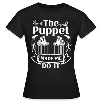 Puppeteer, puppeteer - Women's T-Shirt - black - Front - AI Model Female 172 dark (172cm)