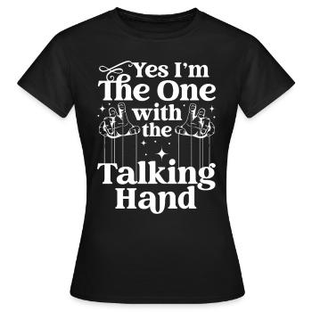 Puppeteer, puppeteer - Women's T-Shirt - black - Front - AI Model Female 172 dark (172cm)