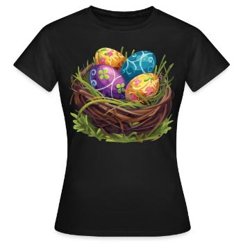 Easter Eostre Pagan Spring - Women's T-Shirt - black - Front - AI Model Female 172 dark (172cm)