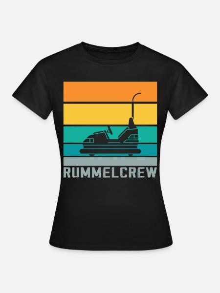 Freizeitpark Kirmes Rummel Autoscooter - Frauen T-Shirt - Schwarz