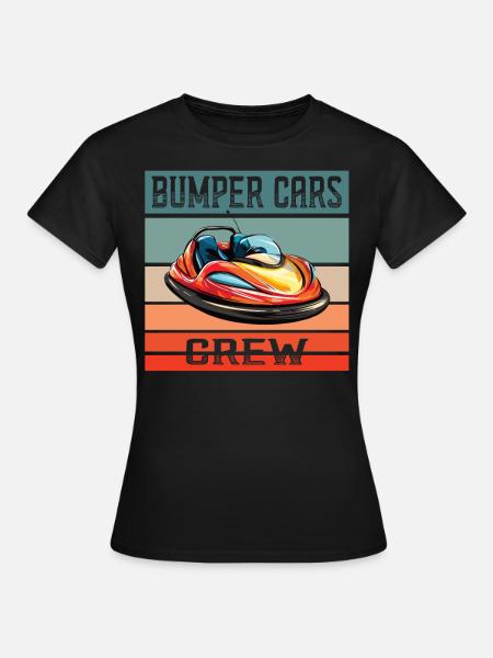 Freizeitpark Kirmes Rummel Autoscooter - Frauen T-Shirt - Schwarz