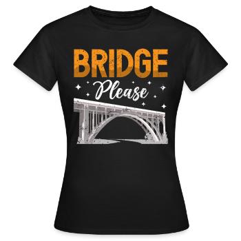 Construction de ponts et ingénieur de ponts - T-shirt Femme - noir - Devant - AI Model Female 172 dark (172cm)
