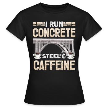 Bridge Construction and Bridge Engineer - Women's T-Shirt - black - Front - AI Model Female 172 dark (172cm)