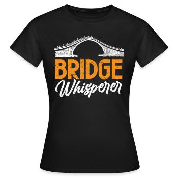 Construction de ponts et ingénieur de ponts - T-shirt Femme - noir - Devant - AI Model Female 172 dark (172cm)