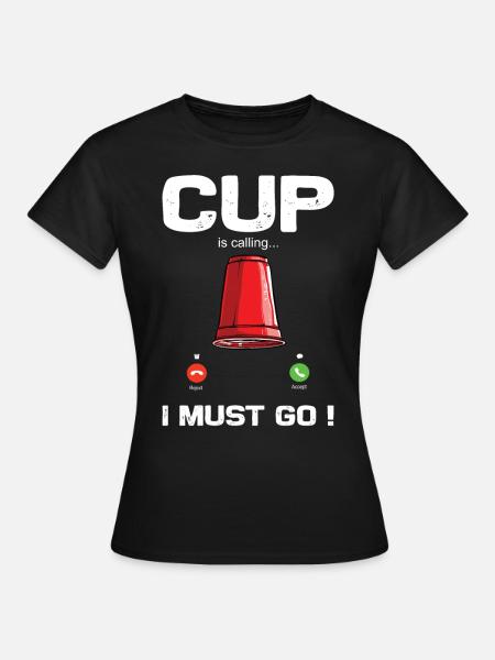 Stapeln Von Bechern Speed Stacker - Frauen T-Shirt - Schwarz