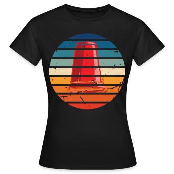 Empilage de gobelets Speed Stacker - T-shirt Femme - noir - Devant - AI Model Female 172 dark (172cm)
