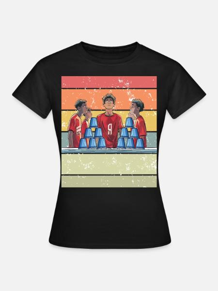 Stapeln Von Bechern Speed Stacker - Frauen T-Shirt - Schwarz
