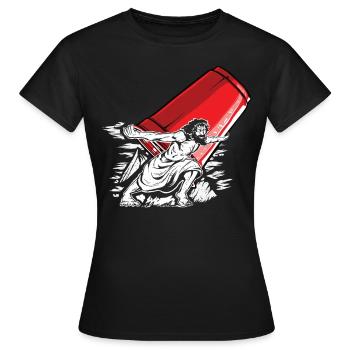 Empilage de gobelets Speed Stacker - T-shirt Femme - noir - Devant - AI Model Female 172 dark (172cm)