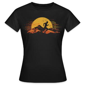 Conception de course pour les coureurs au marathon - T-shirt Femme - noir - Devant - AI Model Female 172 dark (172cm)