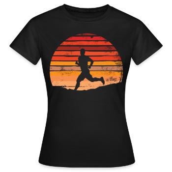 Conception de course pour les coureurs au marathon - T-shirt Femme - noir - Devant - AI Model Female 172 dark (172cm)
