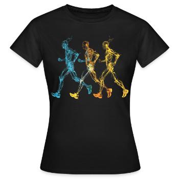 Conception de course pour les coureurs au marathon - T-shirt Femme - noir - Devant - AI Model Female 172 dark (172cm)