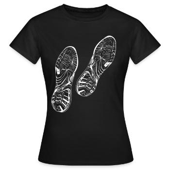 Conception de course pour les coureurs au marathon - T-shirt Femme - noir - Devant - AI Model Female 172 dark (172cm)