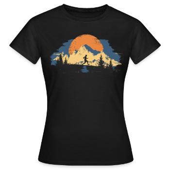 Conception de course pour les coureurs au marathon - T-shirt Femme - noir - Devant - AI Model Female 172 dark (172cm)