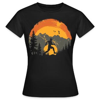 Conception de course pour les coureurs au marathon - T-shirt Femme - noir - Devant - AI Model Female 172 dark (172cm)