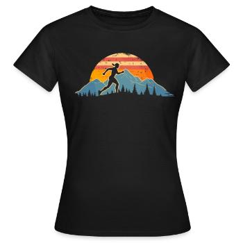 Conception de course pour les coureurs au marathon - T-shirt Femme - noir - Devant - AI Model Female 172 dark (172cm)