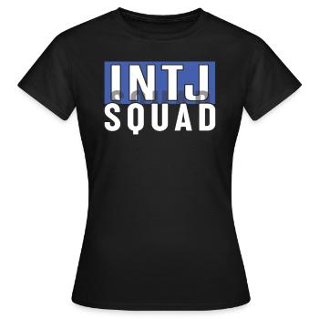 Personnalité Intj : Introvertis - T-shirt Femme - noir - Devant - AI Model Female 172 dark (172cm)