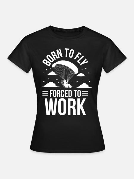 Flugschirm motorschirm paramotoring - Frauen T-Shirt - Schwarz