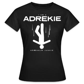 Funny Logo - New Words - weiss - Frauen T-Shirt - Schwarz - Vorne - AI Model Female 172 dark (172cm)