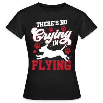 Flyball Canine Sport Agility Parcour Dog - Frauen T-Shirt - Schwarz - Vorne - AI Model Female 172 dark (172cm)