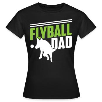 Flyball Canine Sport Agility Parcour Dog - Frauen T-Shirt - Schwarz - Vorne - AI Model Female 172 dark (172cm)