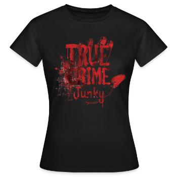 Murder Mystery Dinner plays the victim - Women's T-Shirt - black - Front - AI Model Female 172 dark (172cm)