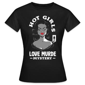 Murder Mystery Dinner, Murder Mystery Dinner - Women's T-Shirt - black - Front - AI Model Female 172 dark (172cm)