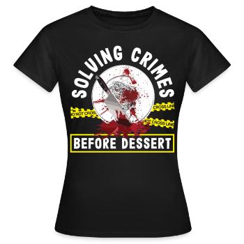 Murder Mystery Dinner, Murder Mystery Dinner - Women's T-Shirt - black - Front - AI Model Female 172 dark (172cm)